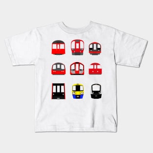 London underground Subway Trains Kids T-Shirt